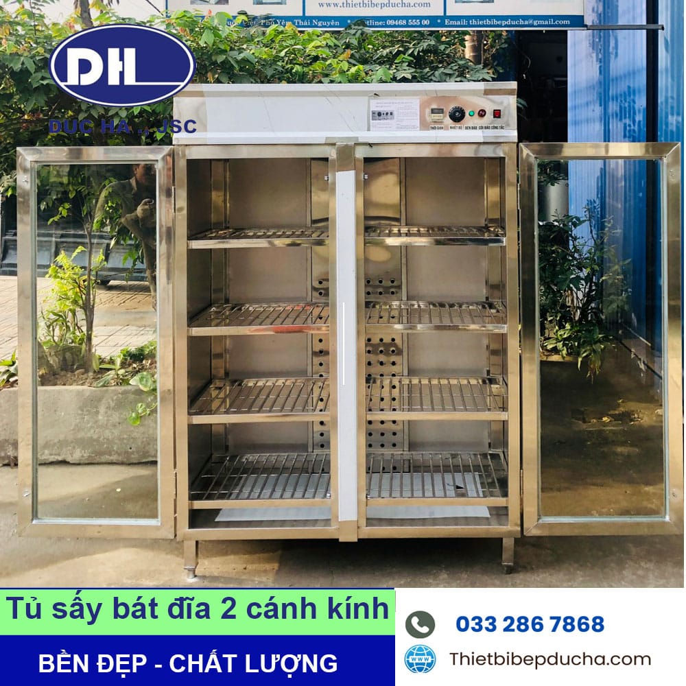 Tủ sấy bát đĩa 2 cánh kính - Ảnh 4
