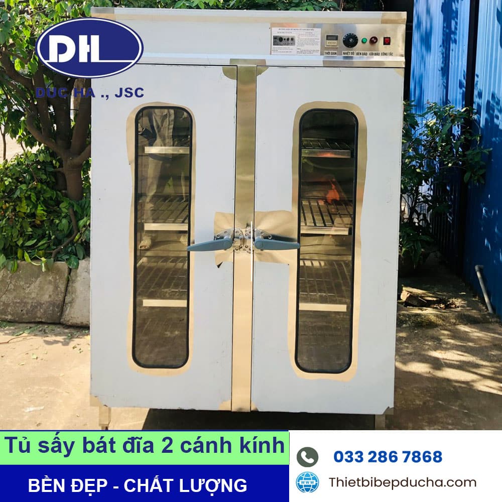 Tủ sấy bát đĩa 2 cánh kính - Ảnh 3