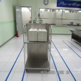 Xe đẩy khay thìa đũa - Ảnh 3
